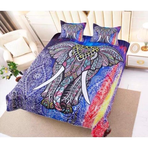 Todo Hogar Santiago De Chile - Cubrecama De Microfibra Estampado 2 Plazas - 45