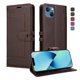 thumbnail image 1 of Premium Wallet Case for iPhone 14 Plus with Card Slots & Kickstand, Flip Cover Brown, 1 of 6