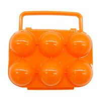 Magideal - Caja De Almacenamiento De Huevos Portátil, Práctico Soporte Para Huevos, Bandeja De Protección Para Huevos, Estuche De Transporte, Organizador De Huev 6 Cuadrícula