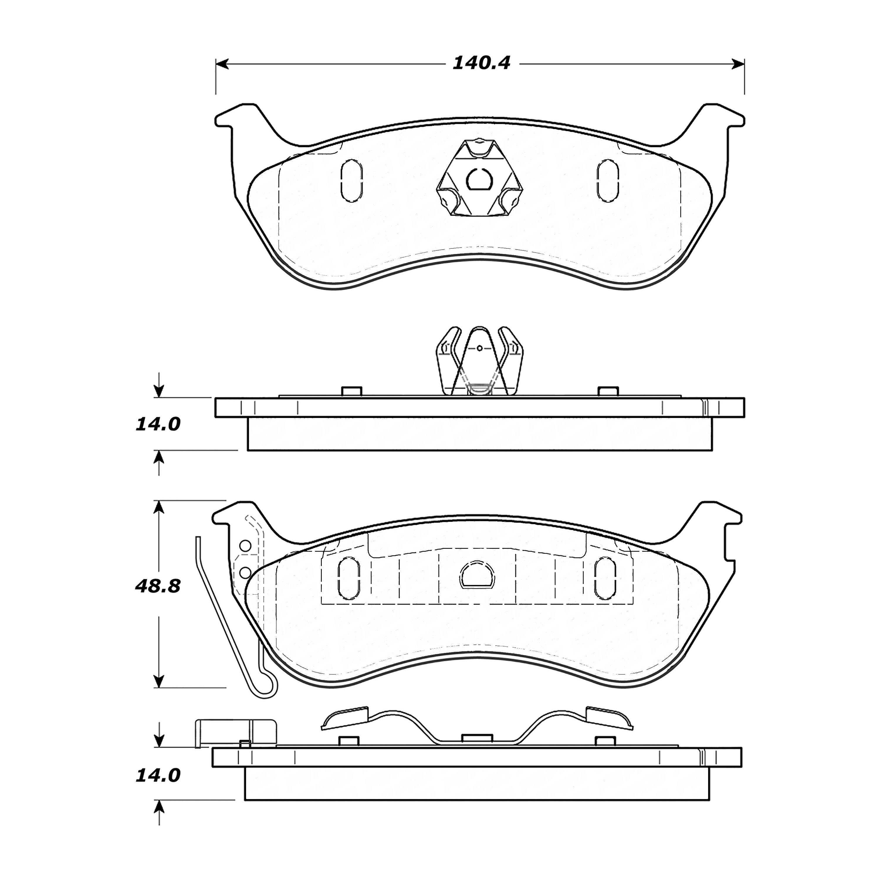 Pqpro - Pastillas Freno Para Auto 500.09640