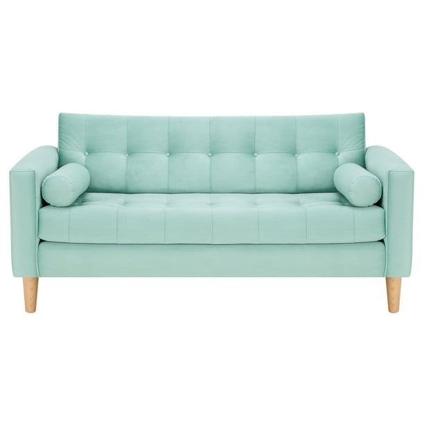 Sofa Retro 3c Felpa 05 Verde Agua