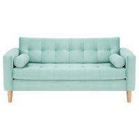 Bodevir - Sofa Retro 3C Felpa 05 Verde Agua