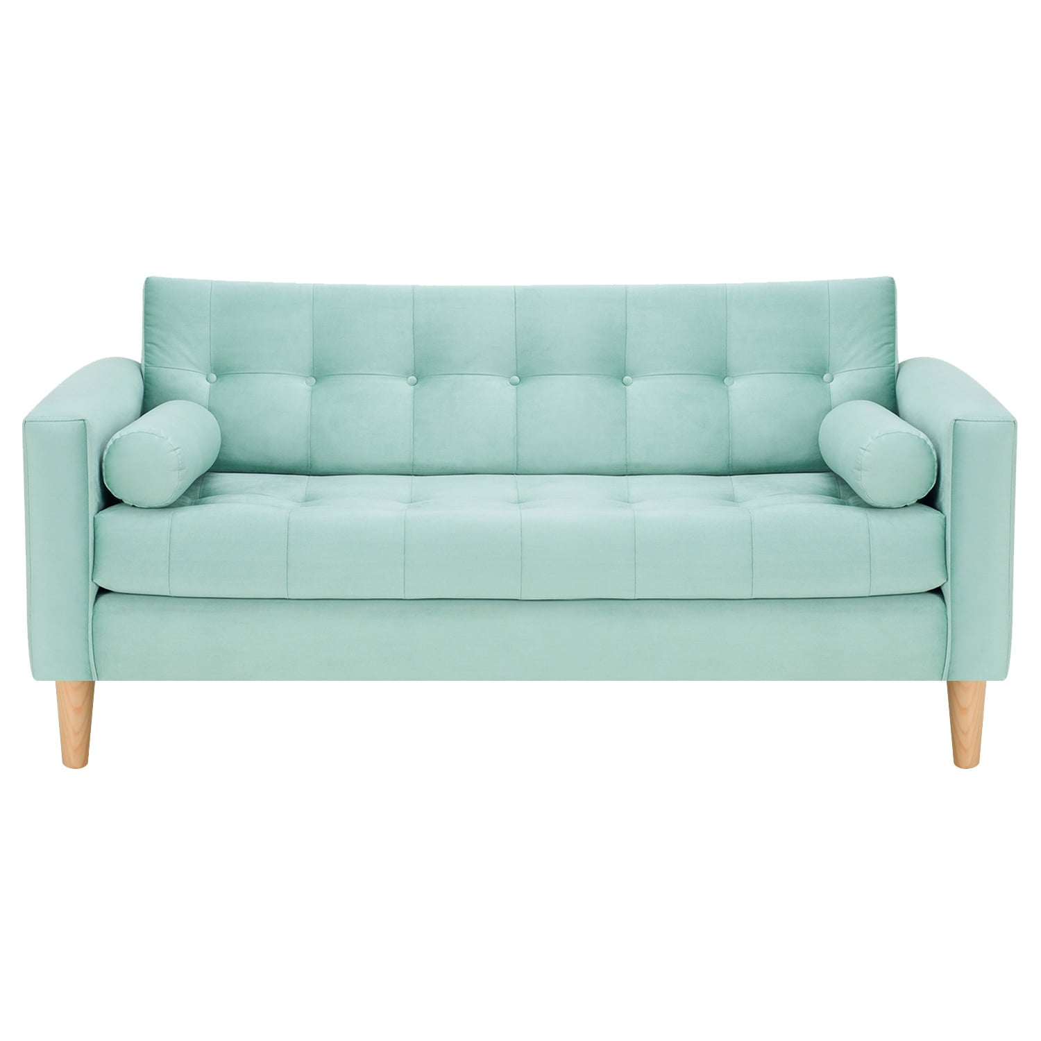 Bodevir - Sofa Retro 3c Felpa 05 Verde Agua