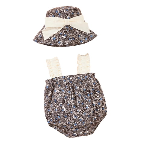 Bothyi - Mameluco De Algodón Para Niñas, Mono Bonito De Verano Para Fotografía De Cumpleaños, Accesorios Para Fiesta De 6 A 9 Meses