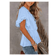 thumbnail image 3 of Blusas peplum para mujer de Joefnel, camisas babydoll, blusas de verano, tops con volantes para mujer, top peplum, 3 of 5