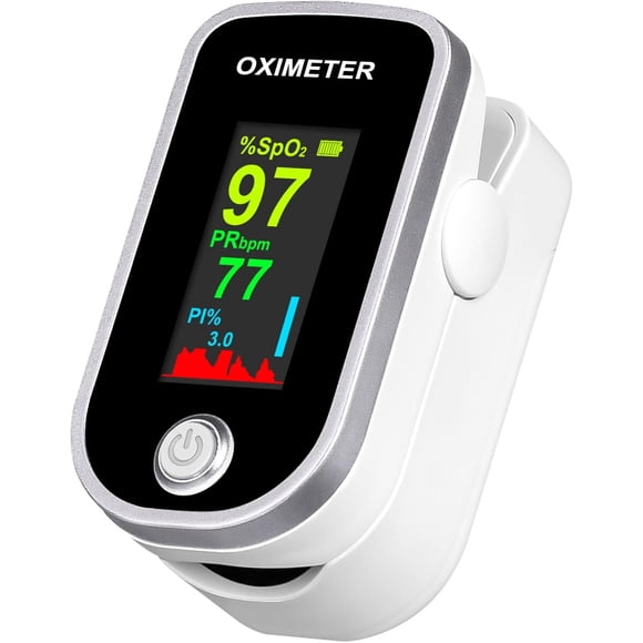 Oximetro de Pulso Aleshon 333 Dedo SpO2 PR PI Pantalla 4Color