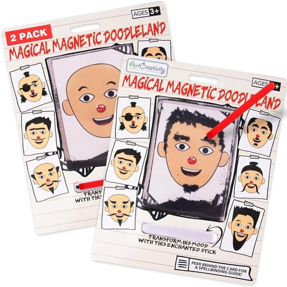 Juguete Magnático ArtCreativity Dibuja Caras 2 Pack Portátil