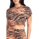 thumbnail image 5 of Conjunto de Top Corto con Estampado de Cebra y Pantalón Palazzo, 5 of 6