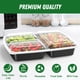thumbnail image 3 of Contenedores para Alimentos Dealusy Paquete de 50 de 32 oz con 3 Compartimentos, 3 of 7