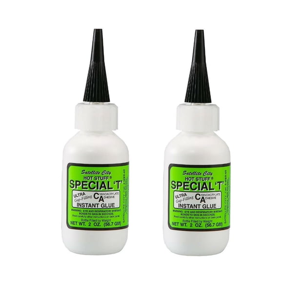 Pegamento instantáneo Satellite City Special T grueso 60 ml (paquete de 2)