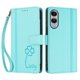 thumbnail image 3 of Funda Cartera Trébol para Samsung Galaxy S25 Edge con Ranuras Tarjetas y Carga Inalámbrica Verde menta, 3 of 6