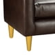 thumbnail image 4 of Sofa New Retro 3 Cuerpos Pu 01 Chocolate, 4 of 5