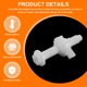 thumbnail image 4 of Uxcell 4Pcs Bisagras de Asiento de Inodoro Tornillo, Tornillo de Perno de Bisagra de Asiento de Inodoro de Plástico Universal Blanco con Tuercas y Arandelas para Fijar el Asiento Superior del Inodoro, 4 of 6