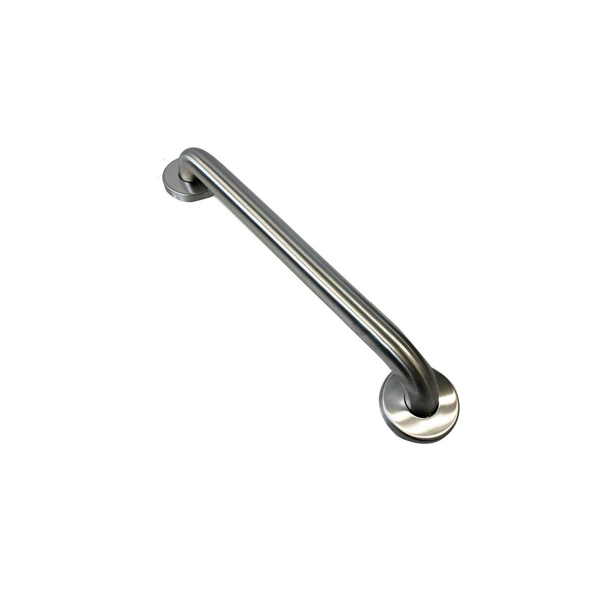 Glomed - Barra Seguridad Baño Acero Inoxidable 40cm Gris 40 Cm