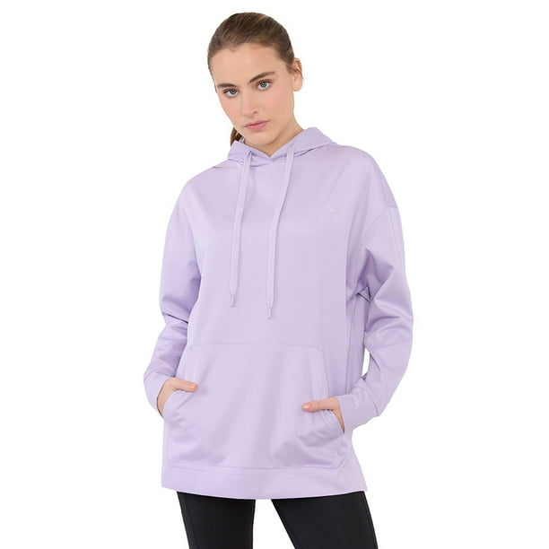 Polerón Mujer Deportivo Liviano Lila Corona
