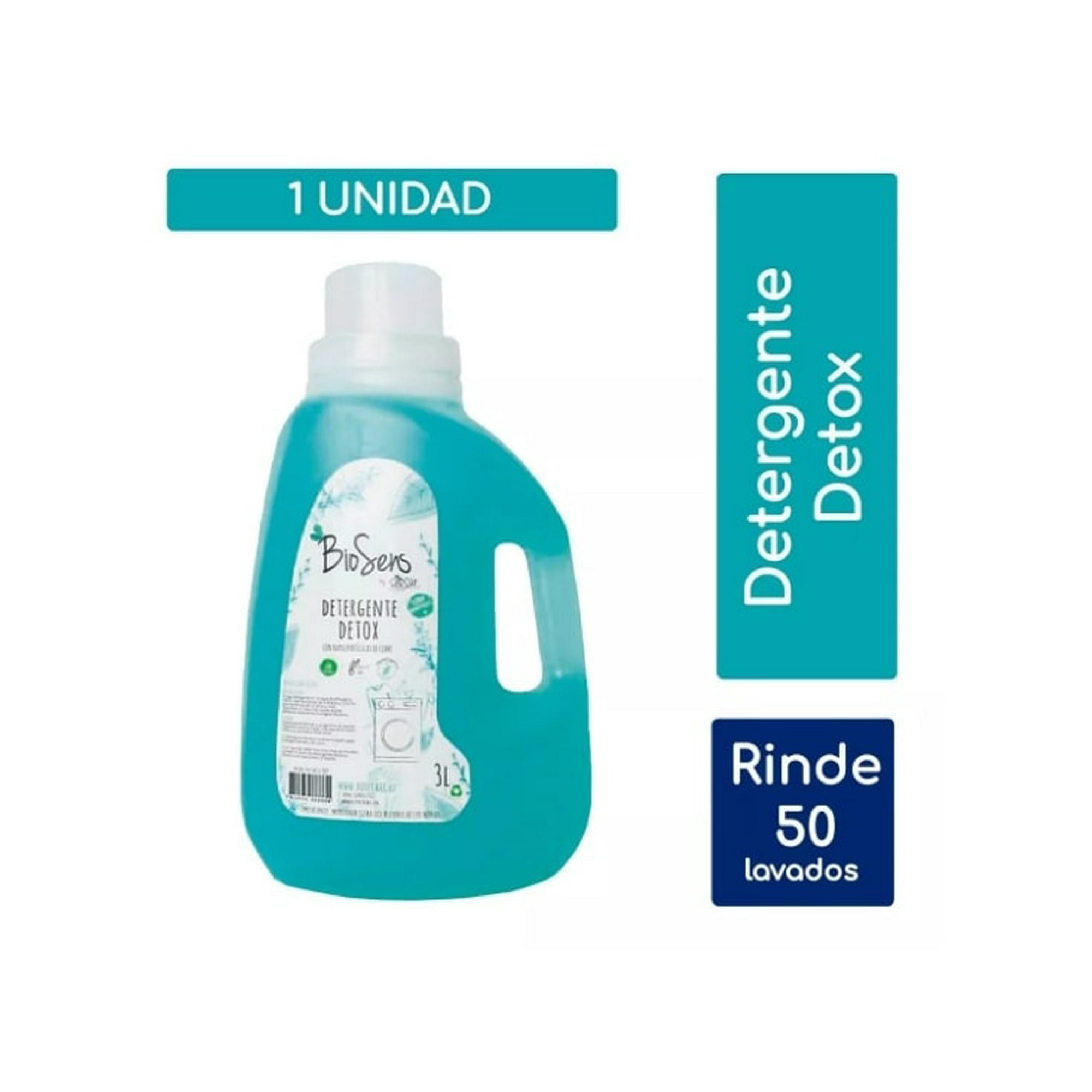 Detergente Biodegradable Biosens Detox 3 Litros - Limpieza Ecológica Y Efectiva