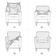 thumbnail image 3 of Xiao Hua Funda para Silla con Reposabrazos Impermeable, Funda para Silla de Sofá de una Sola Pieza Elástica y Suave, Adecuada para Sala de Estar, Antideslizante, Moderna, de Madera Maciza, Funda, 3 of 5