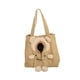 thumbnail image 1 of Bolso De Hombro De Lona Para Mascotas, Bolso De Mano, Portador De Gato, Bonito Viaje En Forma De Oso, Color Caqui, 1 of 5