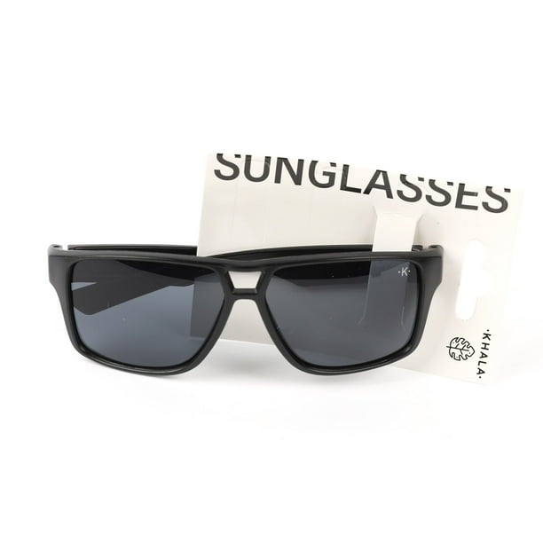 Lentes De Sol Rectangular Negro Uv400 Lider