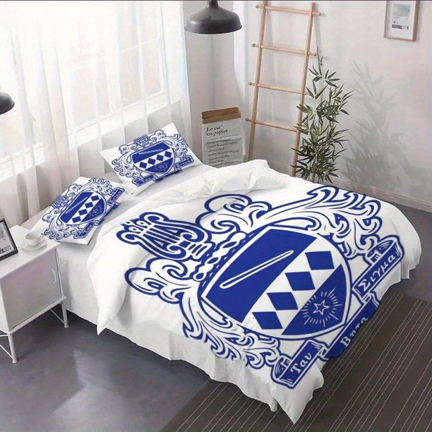 3pcs Tau Beta Sigma Cover Set - Includes Cover and Pillowcases Perfect for Bedroom Decor Bedding