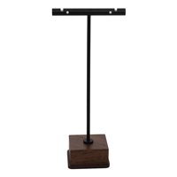 Ioensy - Soporte De Exhibición De Pendientes, Soporte De Encimera Para Anillos, Colgantes, Feria Comercial, Negro, 14Cm De Alto