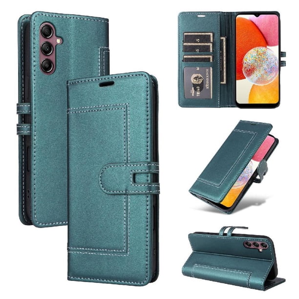 Premium Wallet Case for Samsung Galaxy A54 5G with Card Slots & Kickstand, Flip Cover Green