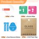 thumbnail image 4 of Uxcell 4pcs Protector de Pantalla de Vidrio para Reloj 38mm 9H Vidrio Templado HD Claro Borde Curvado Anti-Arañazos Impermeable Redondo Dial de Reloj Inteligente Película Protectora con Accesorios, 4 of 7