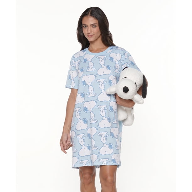 Camisola Cotton Snoopy Mujer Lady Genny K-563 Manga Corta