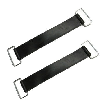 2x Correas Antideslizantes para Batería de Banda de Caucho Estirable para Motocicleta (Correas para batería)