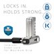 thumbnail image 4 of Candado para portátil Kensington Universal 3 en 1, cable de 1,8 m, 4 of 7