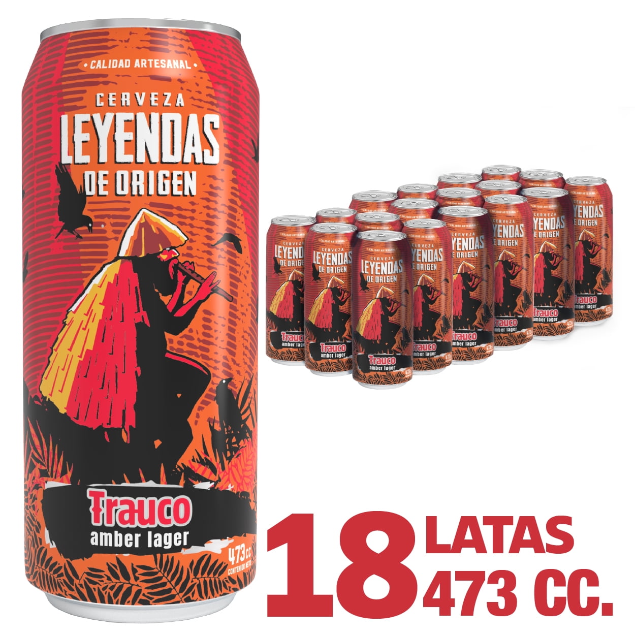 Leyenda De Origen - Cerveza Leyendas De Origen Trauco Pack X18 Lata 473 Ml