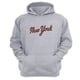 thumbnail image 1 of Polerón Canguro New York Gris Claro Talla M Unisex, 1 of 3