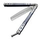thumbnail image 1 of Peines De Mariposa Para Hombre, 22 Cm, Herramienta De Práctica Plegable De Metal, Peine Para Entrenamiento, Azul, 1 of 5