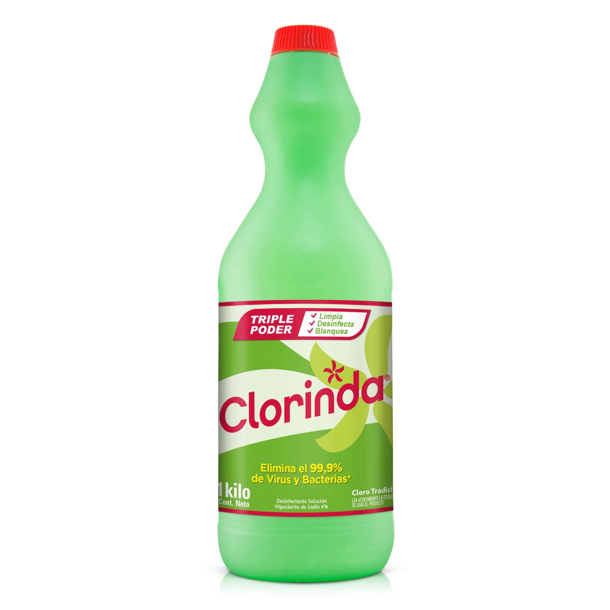 Cloro Líquido Tradicional Botella 1 Kg Clorinda
