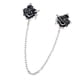 thumbnail image 3 of Rosa Cardigan Suéter Collar Clip Broche Pin Con Cadena Chal Abrazadera Unisex, 3 of 3