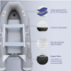 thumbnail image 2 of Bote Inflable 3.3 m - Piso alumnio - 4 personas - Gral. Carrera — Gris Oscuro / Aluminio, 2 of 3