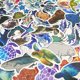 thumbnail image 2 of Pegatina Aowplc Ocean Animal, vinilo impermeable, paquete de 100 unidades, 2 of 6