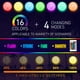 thumbnail image 2 of 1pc, Remote Control Color-changing LED Luminous Beach Ball, Concert Atmosphere Props Swimming Pool Pvc Inflatable Flashing Ball For Party Supplies, Summer Party Supplies, Summer Party Toys, Hawaiian P, 2 of 2