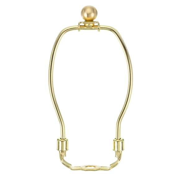 Kit de Arpa de Lámpara de 6 Pulgadas con Remate de Bola de Latón Macizo, Dorado