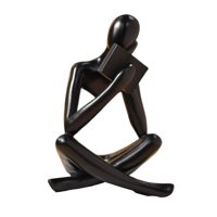 Bothyi - Estatuilla Estatuilla Humana Figuras Pensador Estatua Para Estante De Escritorio Sala De Estar 8Cmx6Cmx12Cm Negro