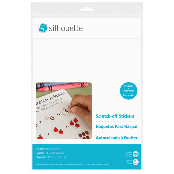 Papel Raspe Imprimible Adhesivo Silhouette