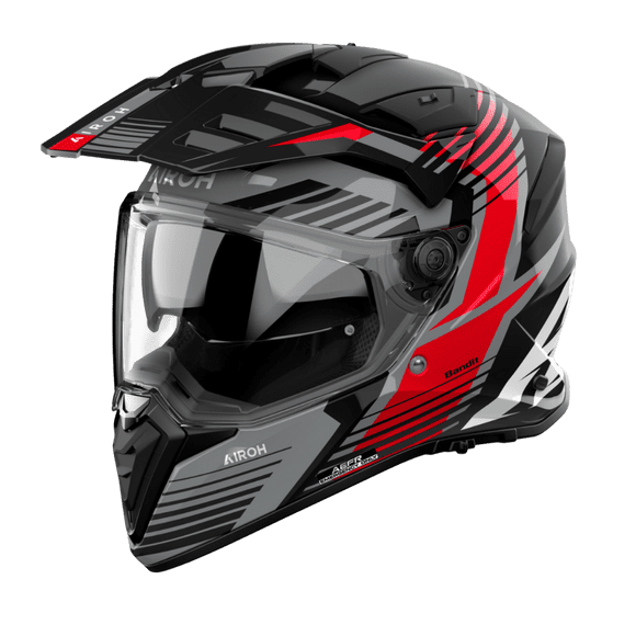 Casco para moto Airoh Bandit Spicy Rojo Brillo