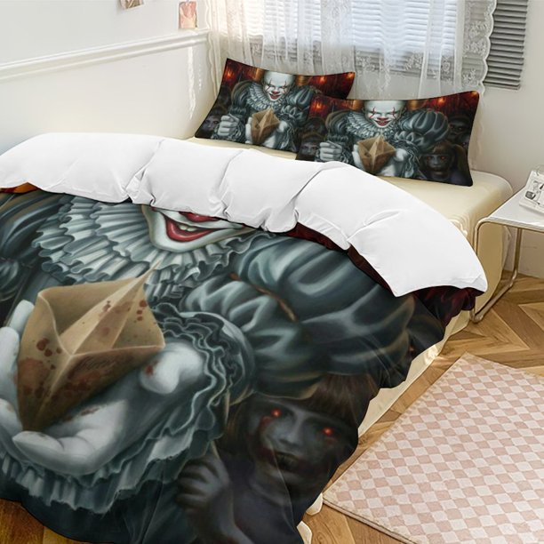 Pennywise 3-Piece Bedding Set Soft Warm And Comfortable Bed Set