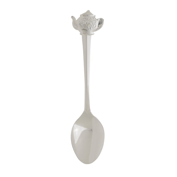 Cucharita Demi Para Tetera Plateada 11 5 Cm