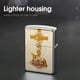 thumbnail image 4 of Cristiano-theme Copper Metal Lighter Shell, Premium Replacement Refillable Lighter Case with Durable Metal Construction, Compatible with Zippo and Most Standard Lighter Models, 4 of 6