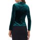 thumbnail image 3 of INSPIRE CHIC Chaqueta de terciopelo vintage para mujer de Halloween con solapa con muescas y botones al frente para usar en el trabajo S Verde esmeralda, 3 of 6