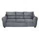thumbnail image 1 of Sofa Dubai 3 Cuerpos felpa Gris, 1 of 2