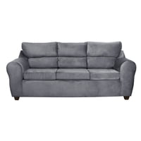 Mexx Muebles - Sofa Dubai 3 Cuerpos Felpa Gris