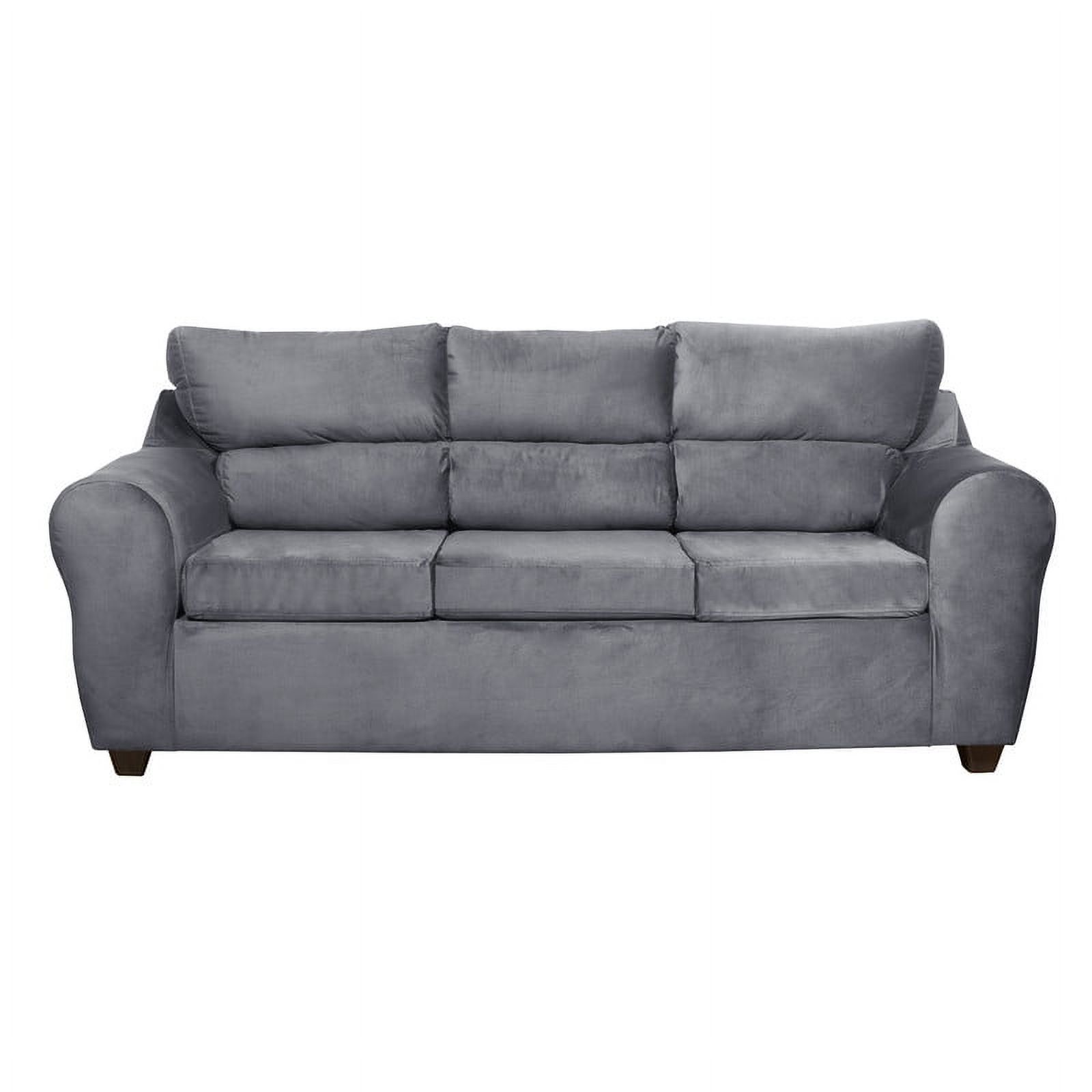 Mexx Muebles - Sofa Dubai 3 Cuerpos Felpa Gris