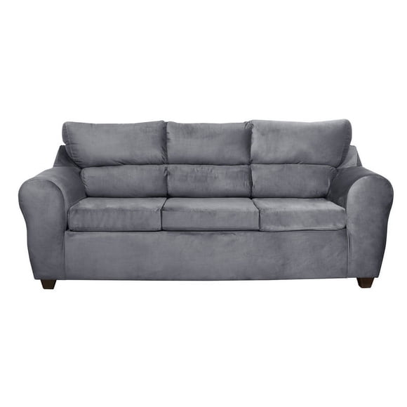 Sofa Dubai 3 Cuerpos felpa Gris